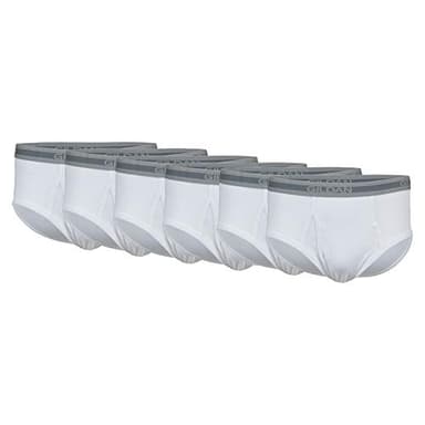 Gildan Men's Underwear Briefs, Multipack, White (6-Pack), Medium