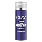 Olay Treatment Cream Intensive Crepey Skin Correcting for Neck & Chest with Retinol24, Vitamin B3 Complex, Deeply Hydrates, Renews & Smoothes Skin, 1.7 fl oz