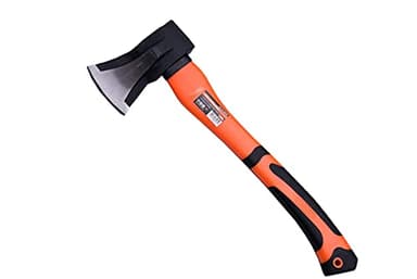 Edward Tools Wood Splitting Maul 17” - 3 lb. Axe and Sledge Combined - Forged Steel Head - Splits Wood Better Than Camp Axe or Hatchet - Kindling Splitter - Rubber Sheath