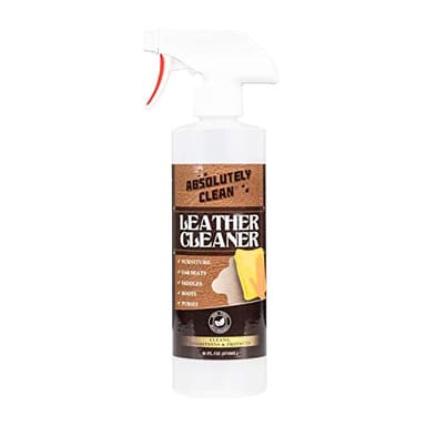Amazing Leather Cleaner/Conditioner/Deodorizer | Powerful, Natural Enzyme Cleaner | USA Made | Great for Leather & Vinyl, Furniture, Boots, Purses, Clothing & More Removes Stains Spray & Wipe (16oz)