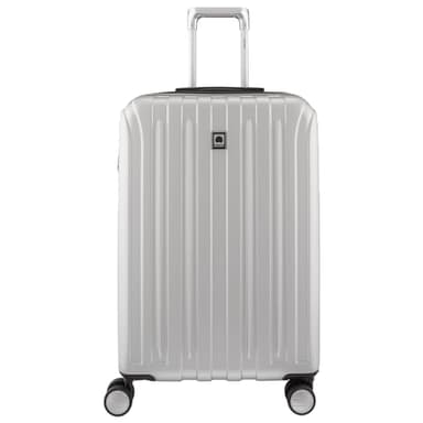 DELSEY PARIS Titanium Hardside Expandable Luggage with Spinner Wheels Checked Luggage, Silver, Checked-Medium 25 Inch