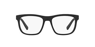 Armani Exchange A|X Mens AX3050 Square Prescription Eyewear Frames, Matte Black/Demo Lens, 53 mm