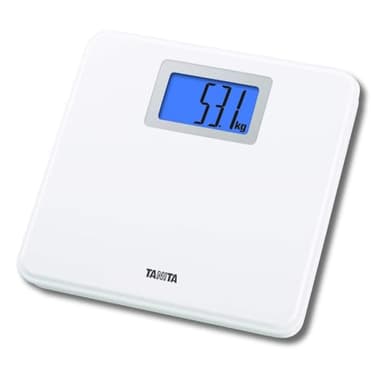 Tanita HD-662 Digital Weight Scale (White) - Japan Technology Bathroom Scale with 330 lb Weight Capacity - 2" Blue Backlit Large LCD Display - Accurate, Durable, Step-On Operation