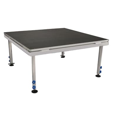 Hisonic PS02 4 X 4 Portable Stage Platform Modular System with Height Adjustable Riser (24" - 39")
