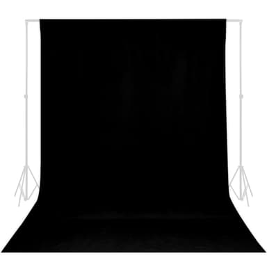TRLYC Black Background Backdrop - 5x7 FT Solid Black Backdrop for Photography Photo Booth Backdrop Background Screen for Photo Backdrop Video Photography Studio Parties Background Decoration