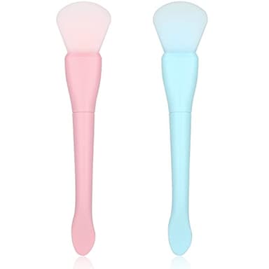 Ouligay 2PCS Silicone Face Mask Brush Applicator Soft Face Mask Applicator Face Mask Spatula Facial Mask Brush Skincare Applicator for Mud, Clay