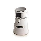 Omega C-10W Professional Citrus Juicer Features 3 Juice Cones for All Citrus Sizes 150 Rotations Per Minute Surgical Steel Bowl and Pulp Strainer with Non-Slip Feet, White