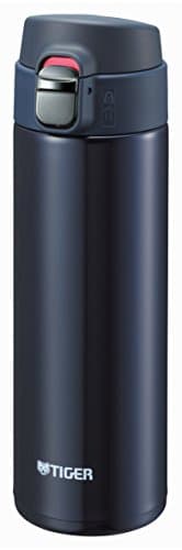 Tiger Thermos Water Bottle, 16.9 fl oz (480 ml), Direct Drinking, Stainless Steel, Mini Bottle, Sahara Mug, Lightweight, Dream Gravity, MMJ-A048-KA Blue Black