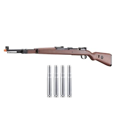 WWII Kar 98K Bolt Action Gas Airsoft Double Bell Rifle (Color: Imitation Wood) (Imitation Wood)