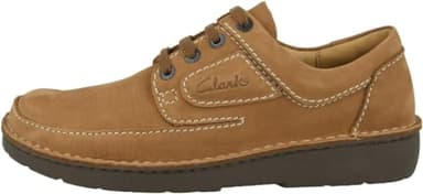 Clarks Men's Oxfords Nature II Birch Nubuck (Birch, US Footwear Size System, Adult, Men, Numeric, Medium, 9.5)