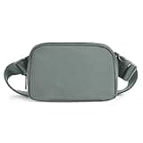 ODODOS Unisex Mini Belt Bag with Adjustable Strap Small Fanny Pack for Workout Running Traveling Hiking, Iron Gray