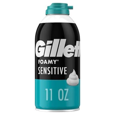 Gillette Foamy Shaving Cream, Sensitive Skin, 11 Ounce