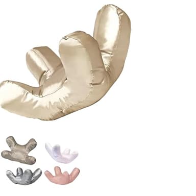 ARPHTYL Anti Wrinkle Pillow for Sleeping Anti Aging Lemniva Beauty Pillow, Satin Flawless Face Pillows for Wrinkles Anti Aging Side Sleeper Wrinkle Prevention (Gold)