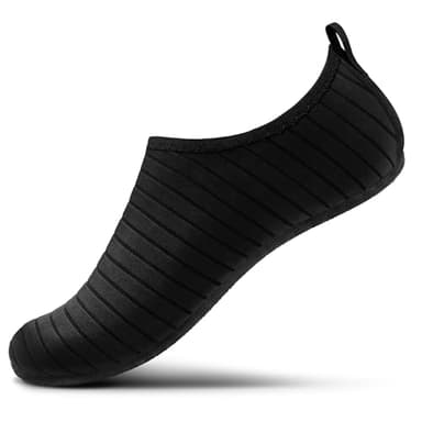 SEEKWAY Water Shoes Women Men Adult Quick-Dry Aqua Socks Barefoot Non Slip for Beach Swim River Pool Lake surf Black SK002(U)