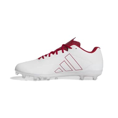 Adidas Men's Adizero Electric.2 American Football, White/Team Power Red/White, 8.5