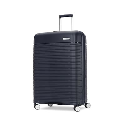 Samsonite Elevation Plus - Large Hardside Luggage - Scratch Resistant Polypropylene Shell, RightHeight™ Adjustable Handle, Integrated AirTag Holder, TSA Lock, WetPak™ Compartment - Midnight Blue
