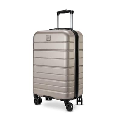 Skyway Epic 2.0 Hardside Lightweight and Durable ABS Shell Luggage, Spacious with Dual Spinning Wheels, Comfort Grip, Men and Women, Carry-on, 20-inch, Bone