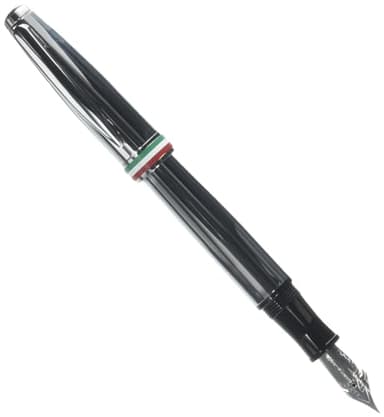 Monteverde USA Aldo Domani Italia Fountain Pen Mirror Chrome - Flex Nib - Luxury Writing Pen - Italian Design - JoWo Stainless Steel Nib - Smooth Ink Flow - Refillable - Gift Box Included