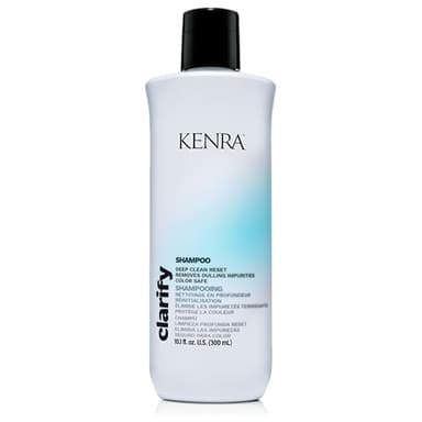 Kenra Clarify Shampoo | Deep Cleansing | Color-Safe | Removes Dulling Deposits & Product Build Up | Brightens Highlighted, Bleached, or Gray Hair | Adds Shine | All Hair Types | 10.1 fl. oz.