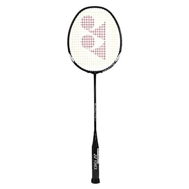 YONEX Muscle Power 29 Carbon Graphite Strung Badminton Racket with Full Racket Cover (Black/White) | for Intermediate Players | 85 Grams | Maximum String Tension - 30lbs