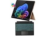 Microsoft Surface Pro 11 2024, 13-inch Touchscreen 2-in-1 Laptop, Snapdragon X Plus, 16GB, 512GB, with Inateck Bluetooth Backlit Keyboard with Touchpad & Pen Holder – 2-in-1 Laptop & Tablet (Dune)