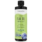 NaturalSlim Flax Oil - Flaxseed Oil Liquid Supplement with Omega 3 6 9 - Cold-Pressed Certified Organic Flax Seed Oil for Hair, Skin, Nails, Healthy Cells & Vegetable Oil for Cooking - 16 fl. Oz.