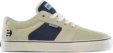 Etnies Barge LS – Classic Skate Look, Slim Vulcanized Silhoutte, Hefty Armored Collar, Reinforced Vulc, Cushioned Fit, Everyday Sneakers Tan/Navy