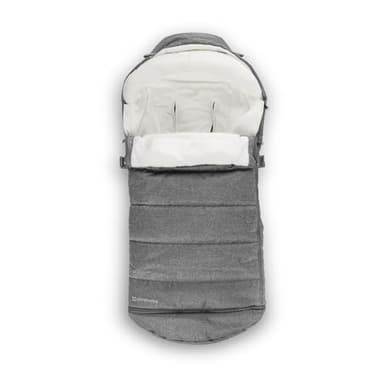 UPPAbaby CozyGanoosh 2-in-1 Seasonal Footmuff - Easily Attaches to UPPAbaby Strollers and RumbleSeat – Versatile, Ultra-Plush Zip-Out Liner for Cold Weather – Greyson (Charcoal Mélange)