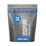 Isopure Zero Carb 100% Pure Whey Isolate Protein Powder, Lactose Free, Gluten Free, With Vitamins, Creamy Vanilla, 25g Protein Per Serving, 1 Lb, 15 Servings