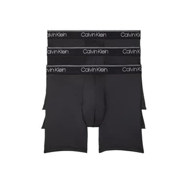 Calvin Klein Men's Micro Stretch 3-Pack Boxer Brief, 3 Black, L