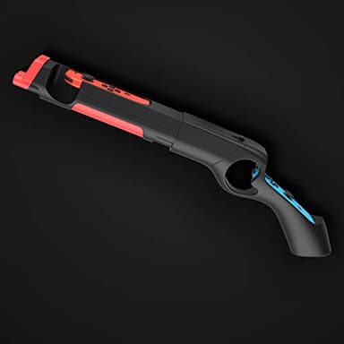 GH Joy con Gun Controller for Nintendo Switch 1 (OLED) Shooting Games, Resident Evil, Cabela's, Sniper Elite, Doom, Hunting Simulator, Wolfenstein, Payday, Joycon Gun Grip Black