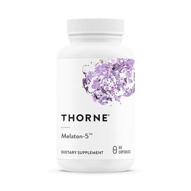 THORNE - Melaton-5 - 5mg Melatonin Supplement - Supports Normal Circadian Rhythms, Restful Sleep & Relaxation* - 60 Capsules