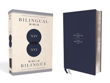 NIV/NVI Bilingual Bible, Revised Text 2022, Leathersoft, Navy / NIV/NVI, Biblia Bilingüe, Revisión 2022, Leathersoft, Azul añil (Spanish Edition)