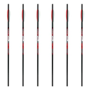 Killer Instinct Hypr-V 20" Crossbow Bolts 6-Pack - V-Track Nock System 390 Grain Total Weight with .003" Straightness Tolerance