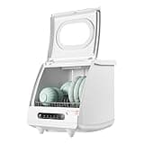 Portable Countertop Dishwasher 158℉ Mini Dishwasher 5 Programs 5L Automatic Dishwashing Machine 360° Spray Deep Cleaning With Air Drying 1200W Compact Dishes Cleaner