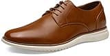 Jousen Men's Brown Dress Shoes Formal Lace Up Casual Dress Shoes for Men Oxfords Shoes (AMY733 Yellow Brown 10)