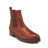 Frye Melissa Double Sole Chelsea Boots for Women - Rugged and Comfortable Leather Lined Slip On Classics with Leather Outsole and Antique Metal Hardware, Cognac - 7 M