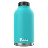 Bubba Radiant Stainless Steel Growler Simple Lid 64oz, Rubberized Water Bottle, Medium, Scuba