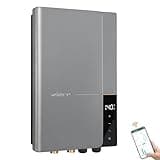Electric Tankless Water Heater WINTMP, 27kW 240V Whole House Hot Water Supply Shower, Self-Regulating on-Demand Hot Water, with LED Temperature Display and WIFI Control, Space-Saving WN27