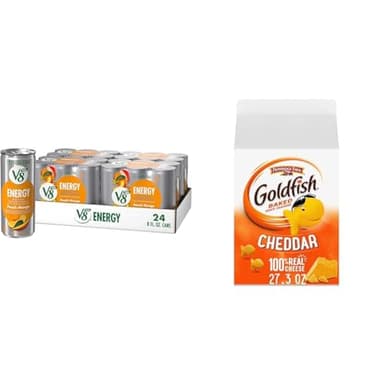 V8 +ENERGY Peach Mango Energy Drink (6 pack) CASE