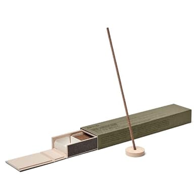 Aesop Kagerou Aromatique Incense | Earthy & Smoky Vetiver Scent | Includes Kanuma Pumice Holder | 30-Minute Burn Time | Green, Herbaceous, Woody Aroma | 33 Sticks