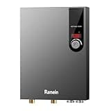 Ranein Electric Tankless Water Heater, 18kW 240V on Demand Instant Endless Water Heater with LED Temperature Display for Residential Whole House Shower, Space Saving