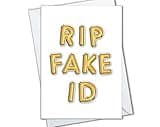 The Cardtel Funny 21st Birthday Card for Him or Her, Turning 21 Gifts for Men, Women, RIP Fake ID Card for Best Friend (RIP Fake ID)