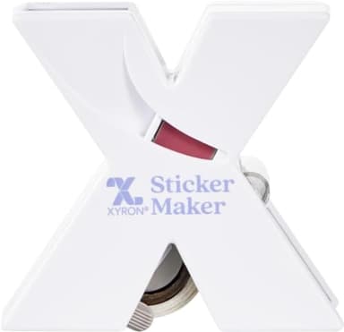 Xyron X150 Sticker Maker, Makes 1.5" Stickers, For Scrapbooking, Crafts, Cards, School Projects, Acid-Free Adhesive, Portable, Color May Vary (XRN150)