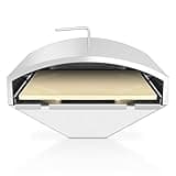 Wood Fired Pizza Oven Pellet Grill Top with Pizza Stone for Traeger Pit Boss GMG Z Grills Rectec Parts Universal Stainless Steel Smoker Accessories BBQ Kit