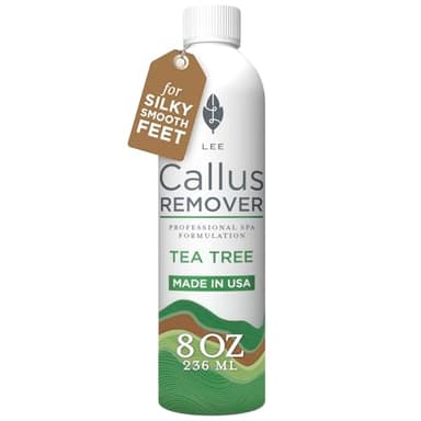 Lee Beauty 8oz Professional Gel Callus Remover for Feet - Tea Tree Fast-Acting Formula, Extra Strength for Cracked Heels & Dead Skin (Pack of 1)