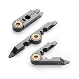 Niche Explore The GT-1 Multitool - TSA-Compliant - Pocket Sized Multi-Tool - 15 Versatile Tools for Travel, DIY, Home & Outdoors - Titanium Coated - Durable & Stylish - O1 Tool Steel & Brass