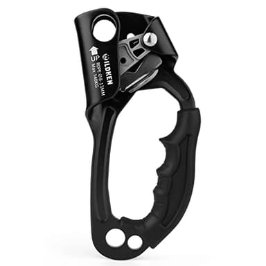 WILDKEN Climbing Hand Ascender Outdoor Mountaineering Tree Arborist Climbing Rappelling Equip Hand Ascender for 8-13MM Rope Left Right Hand Ascender