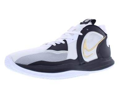 Nike Kyrie Low 5 Unisex Shoes Size 14, Color: White/Black/Metallic Gold-White