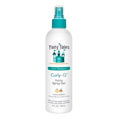 Fairy Tales Curly Q Kids Styling Spray Gel – Paraben, Sulfate, Gluten, and Nut Free – For all Types of Curls Including Multi Cultural Hair – 8oz.
